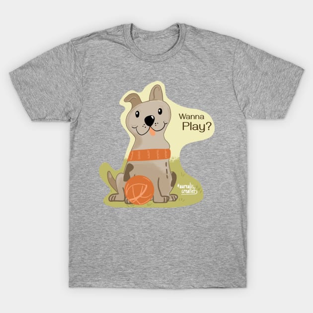 Playfull doggy T-Shirt by Aurealis